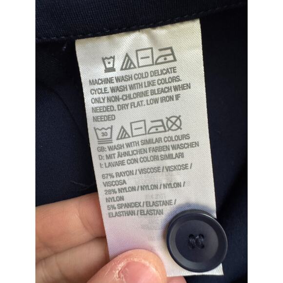 Tailored by Susan Graver Smart Ponte Slim Leg Trouser Navy‎ X-Small PETITE NWOT - Picture 12 of 12